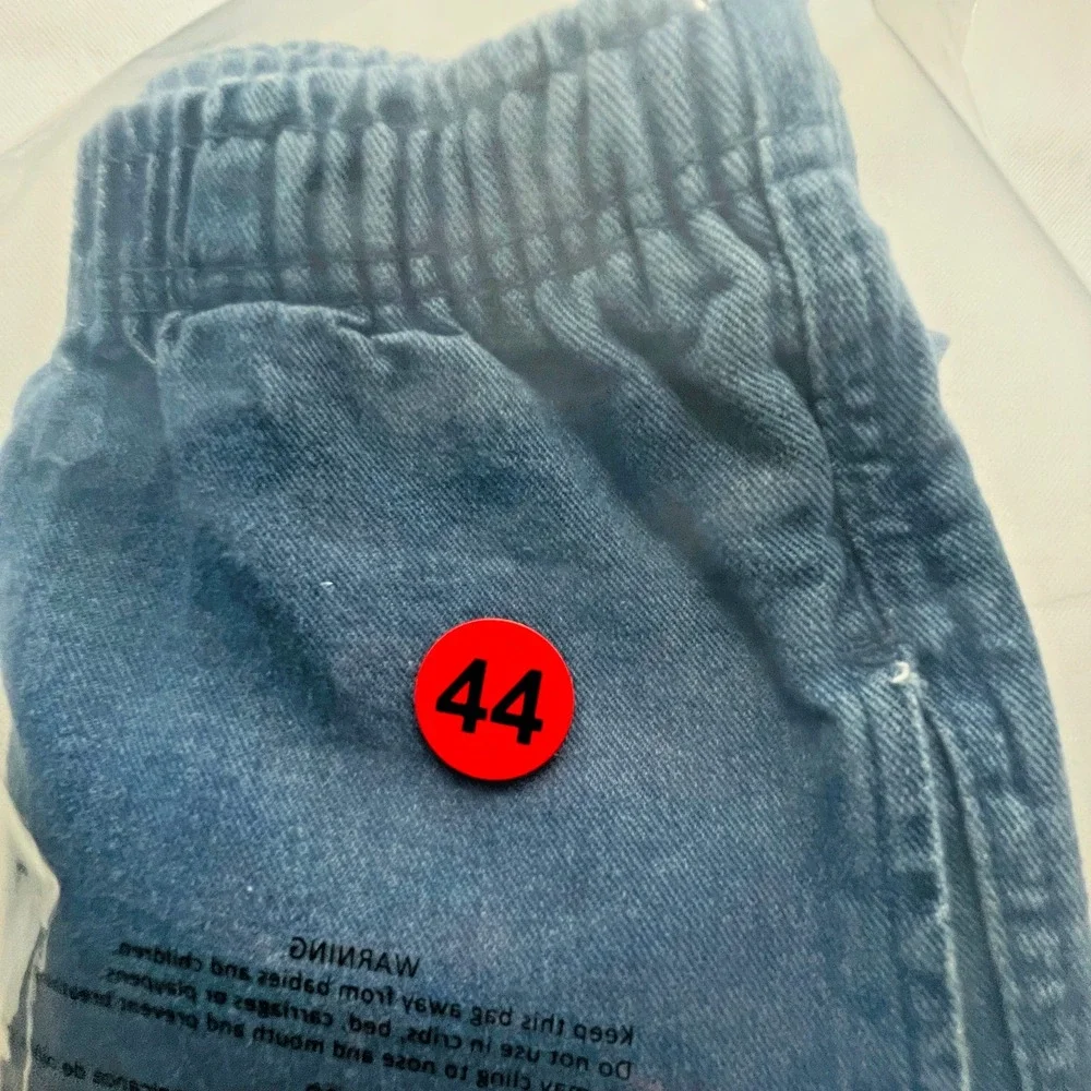 Woman Within Womens 30W Blue Elastic Waist Pull On Denim Shorts Plus Size 30